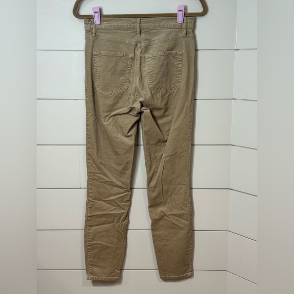 LOFT High Waist Skinny Corduroy Pants Cool Sand Size 27/4 - Picture 6 of 9